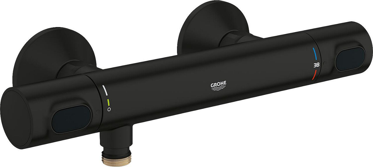 AP-Brausethermostat Grohtherm 500, Ausladung 81 mm, matt black AP-Brausethermostat Grohtherm 500, Ausladung 81 mm, matt black