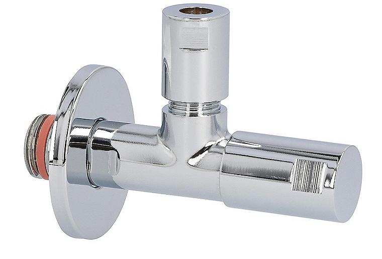 Eckventil Design-tec classic line DIN DVGW, hochglanz verchromt selbstdichtendes Anschlussgewinde Eckventil Design-tec classic line DIN DVGW, hochglanz verchromt selbstdichtendes Anschlussgewinde