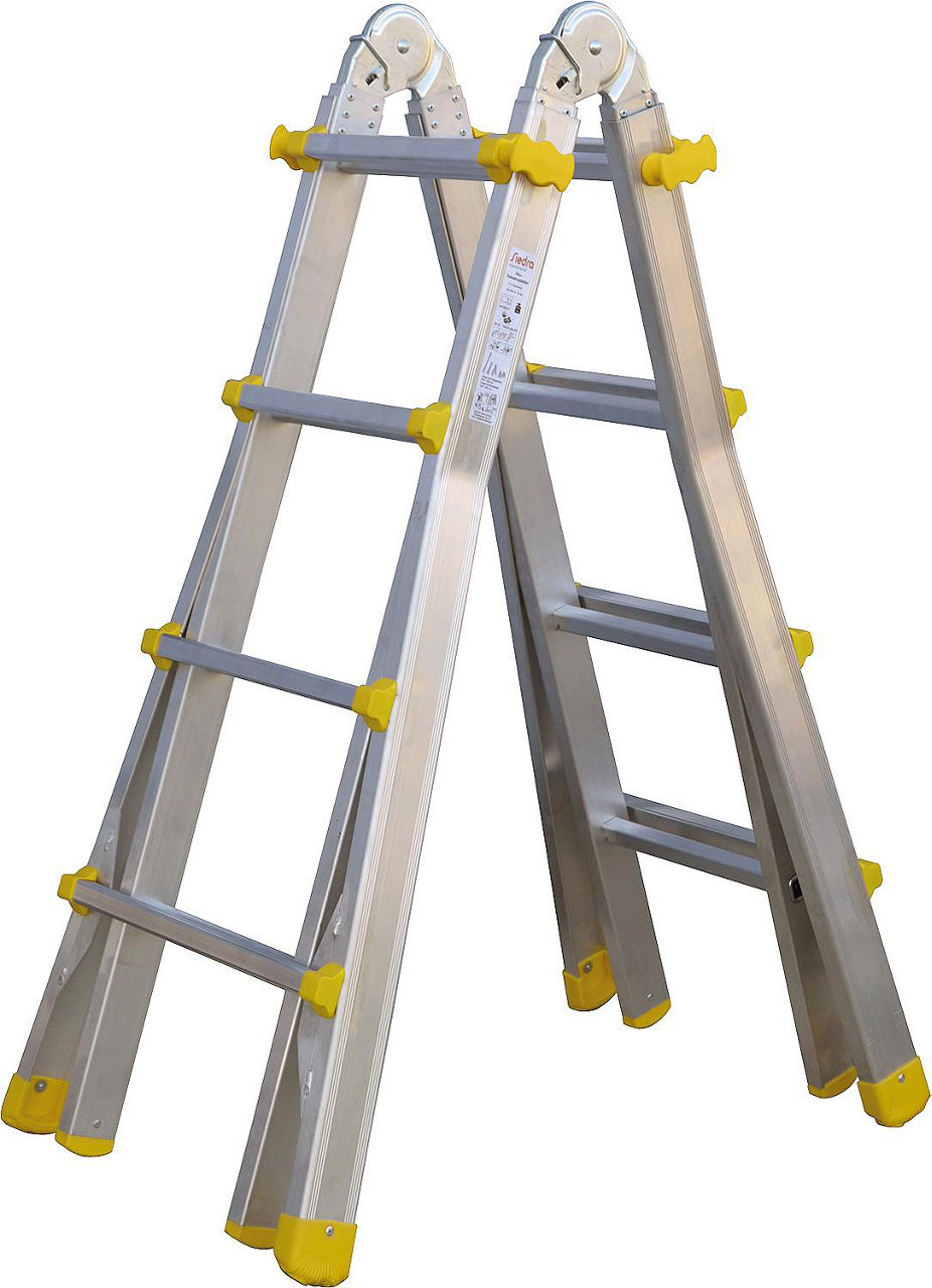 Alu-Teleskopleiter mit Stahlgelenk Typ 984/4x3 Alu-Teleskopleiter mit Stahlgelenk Typ 984/4x3