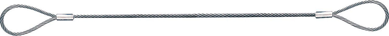 Anschlagseil mit 2 Schlaufen Ø 12 mm, 1,5 t Tragkraft, 2 m
