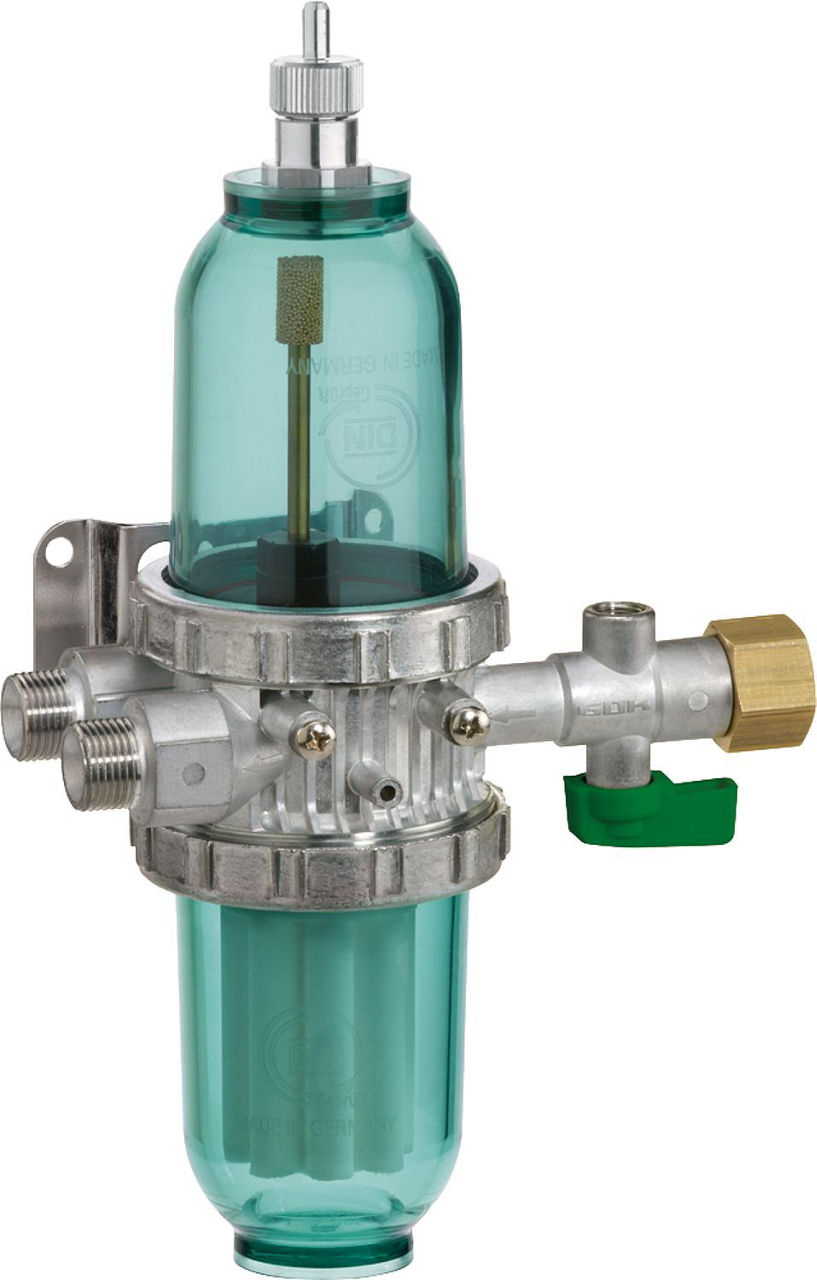 Heizölfilter-Entlüfterkombination GS Pro-Fi 3 IG G3/8xAG G3/5 KN Sinterkunststoff 35my Heizölfilter-Entlüfterkombination GS Pro-Fi 3 IG G3/8xAG G3/5 KN Sinterkunststoff 35my