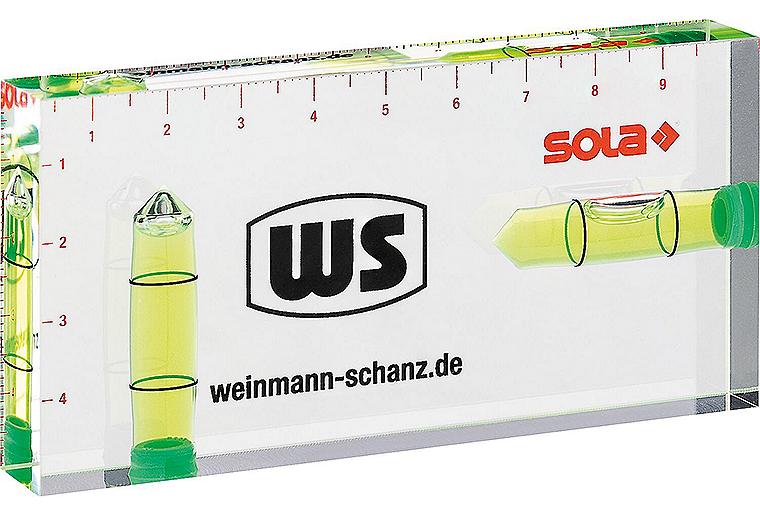 WS Mini-Wasserwaage Sola R 100 100x50x15mm