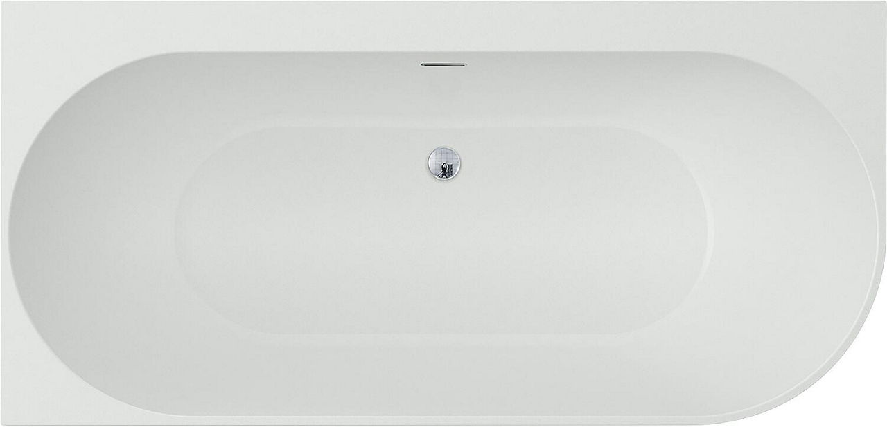 Eck-Badewanne Arnon BxHxT:1660x580x800mm Rundung rechts mit Klicker-Ablaufganitur und Schlitzüberlauf chrom, Acryl weiß Eck-Badewanne Arnon BxHxT:1660x580x800mm Rundung rechts mit Klicker-Ablaufganitur und Schlitzüberlauf chrom, Acryl weiß