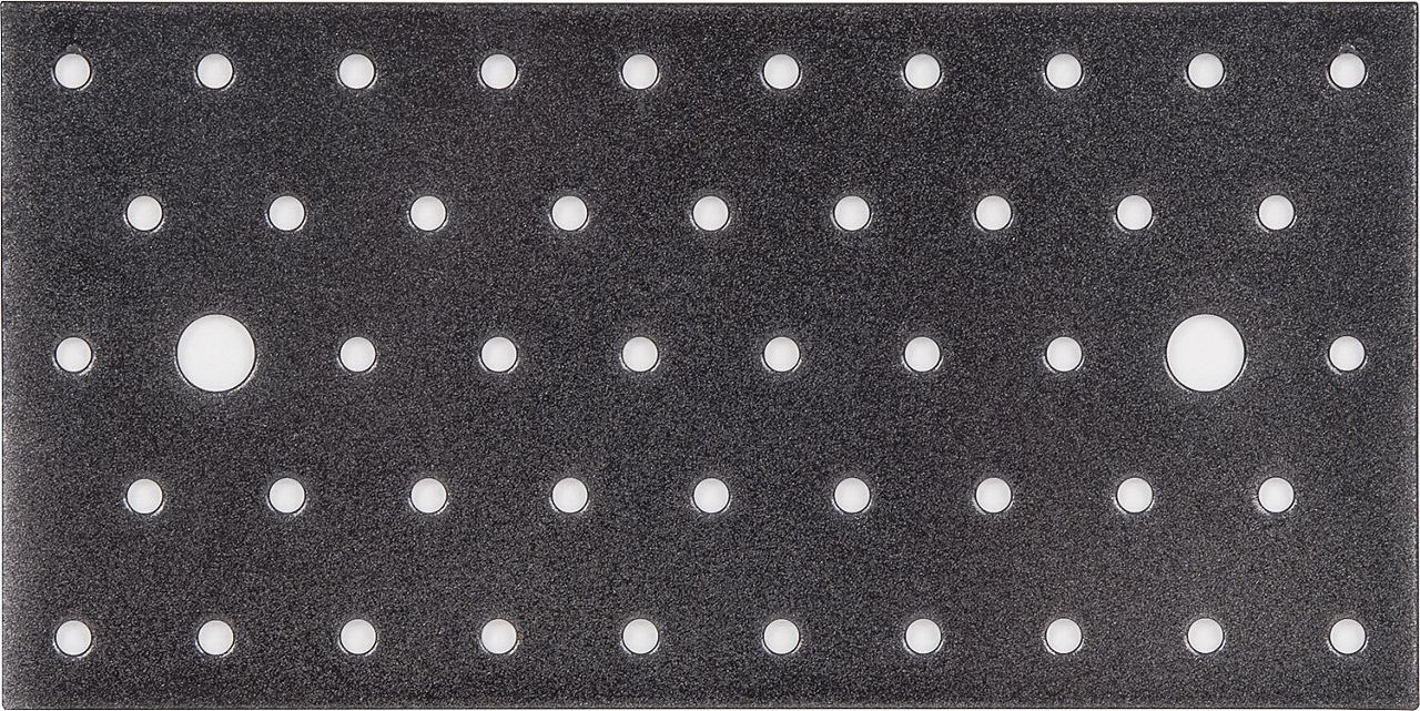 Lochplatte DURAVIS® 200 x 100 x 2 mm, Material: Stahl, sendzimirverzinkt, Oberfläche: schwarz-diamant