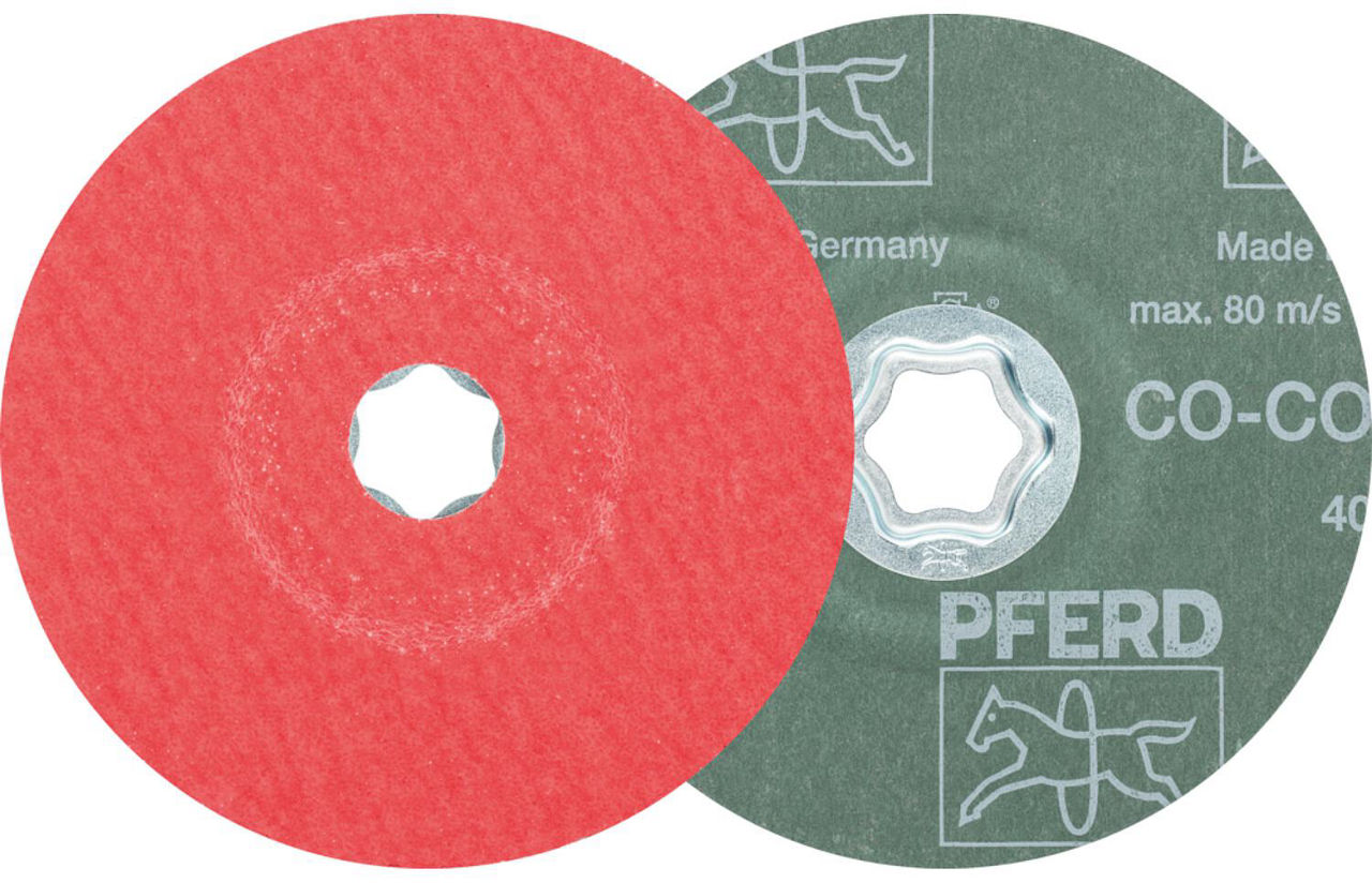 Fiberscheibe Pferd COMBICLICK, Ø 125 mm, Körnung CO-COOL60 Fiberscheibe Pferd COMBICLICK, Ø 125 mm, Körnung CO-COOL60