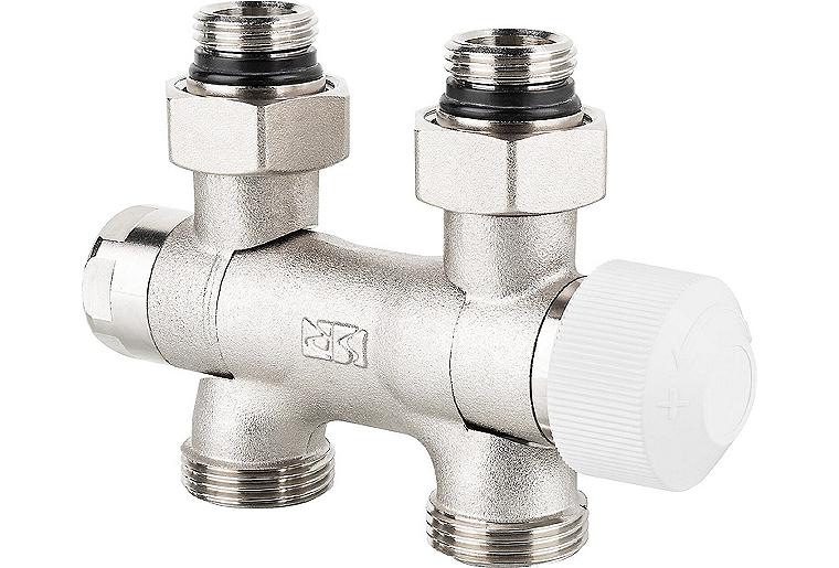 Thermostat-Ventilblock Flex DN15(1/2")xDN20(3/4") Eurokonus für Ein-und Zweirohrbetrieb