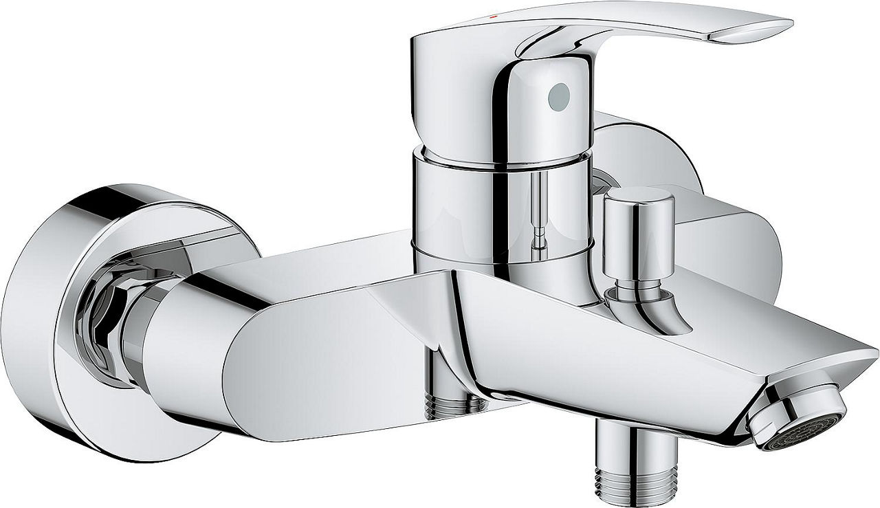AP-Wannenmischer Grohe Eurosmart Ausladung 188 mm chrom AP-Wannenmischer Grohe Eurosmart Ausladung 188 mm chrom