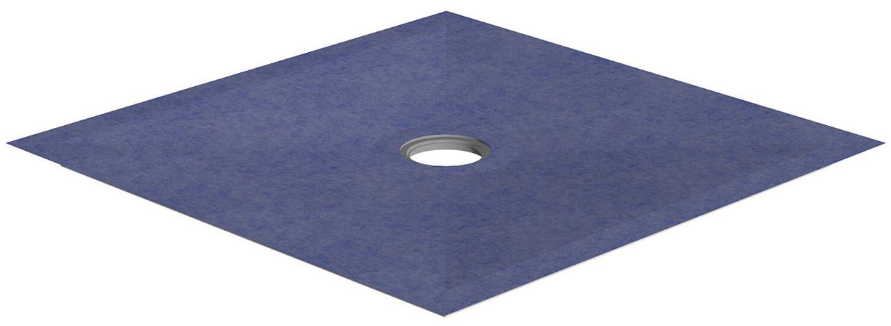 Schedel Bodenebene Duschelement Plan 1200x1200x40mm, inkl. Dichtmanschette, ohne Ablauf, Ablaufloch mittig Schedel Bodenebene Duschelement Plan 1200x1200x40mm, inkl. Dichtmanschette, ohne Ablauf, Ablaufloch mittig