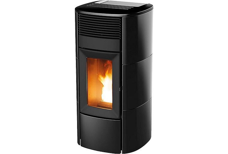 Pelletofen Club Air 10 UP!, Grundgerät mit Verkleidung Keramik Schwarz, 10KW