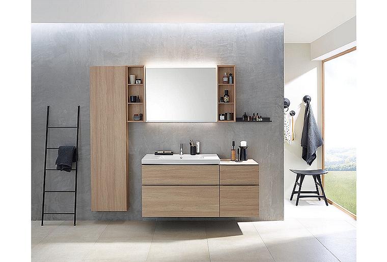 WTU+Keramik-WT Geberit iCon 900x705x485 mm Eiche/Griff Lava