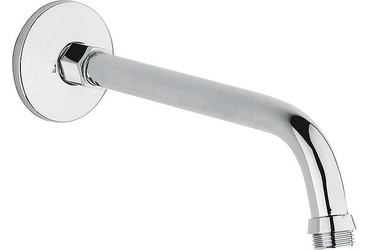 Brausearm, DN 15 Ausladung 200mm, mit Schubrosette chrom Brausearm, DN 15 Ausladung 200mm, mit Schubrosette chrom