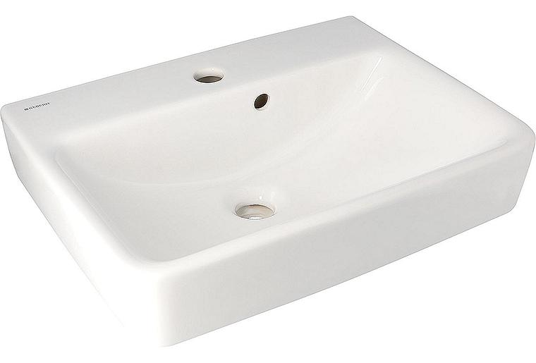 Handwaschbecken Geberit Renova Plan, BxHxT: 480 x 165 x 380 mm, weiß Handwaschbecken Geberit Renova Plan, BxHxT: 480 x 165 x 380 mm, weiß