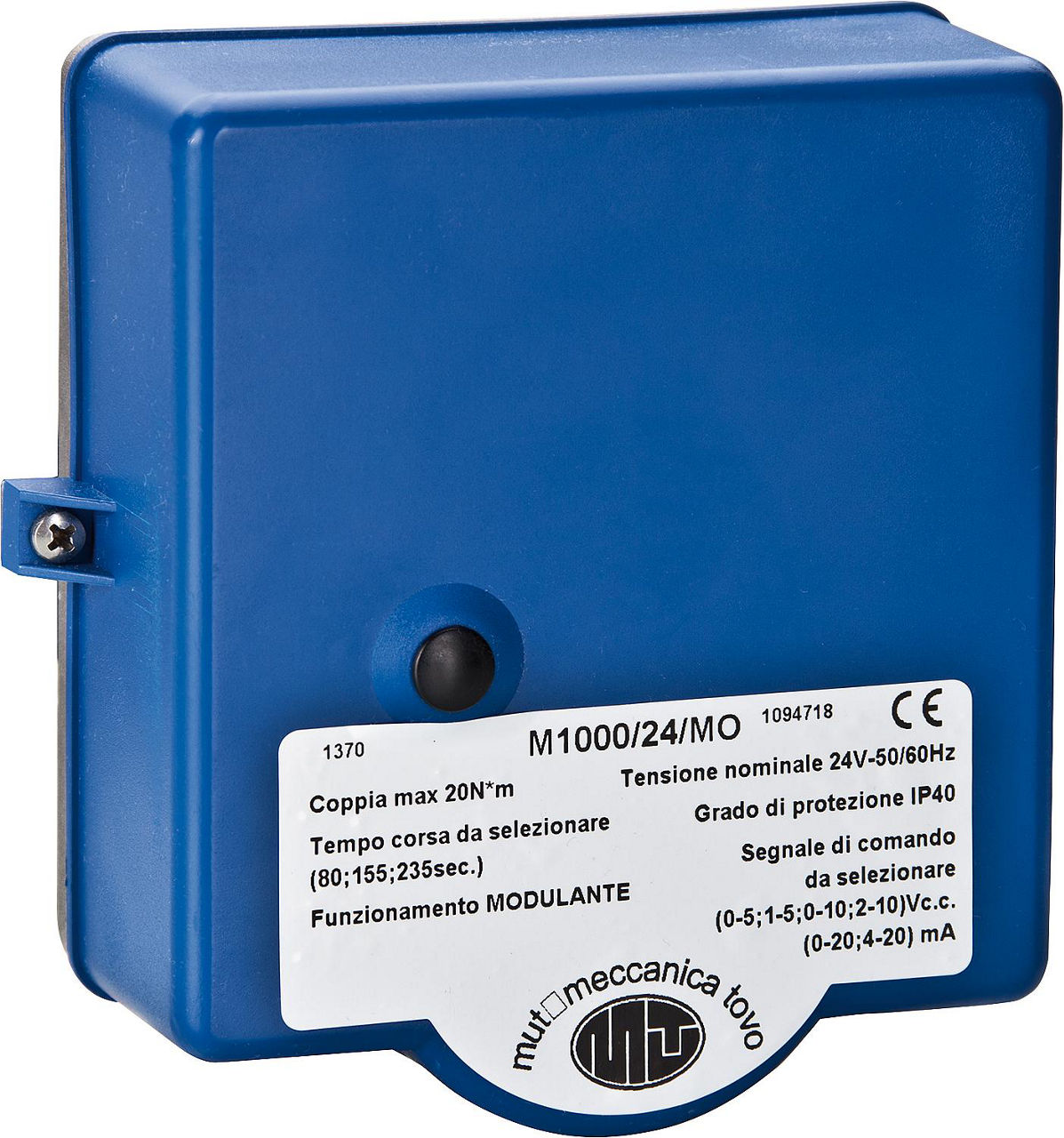 Stellmotor 3-Punkt, M1000 230V/50Hz, 90°, 220 sek. mit Microschalter Stellmotor 3-Punkt, M1000 230V/50Hz, 90°, 220 sek. mit Microschalter