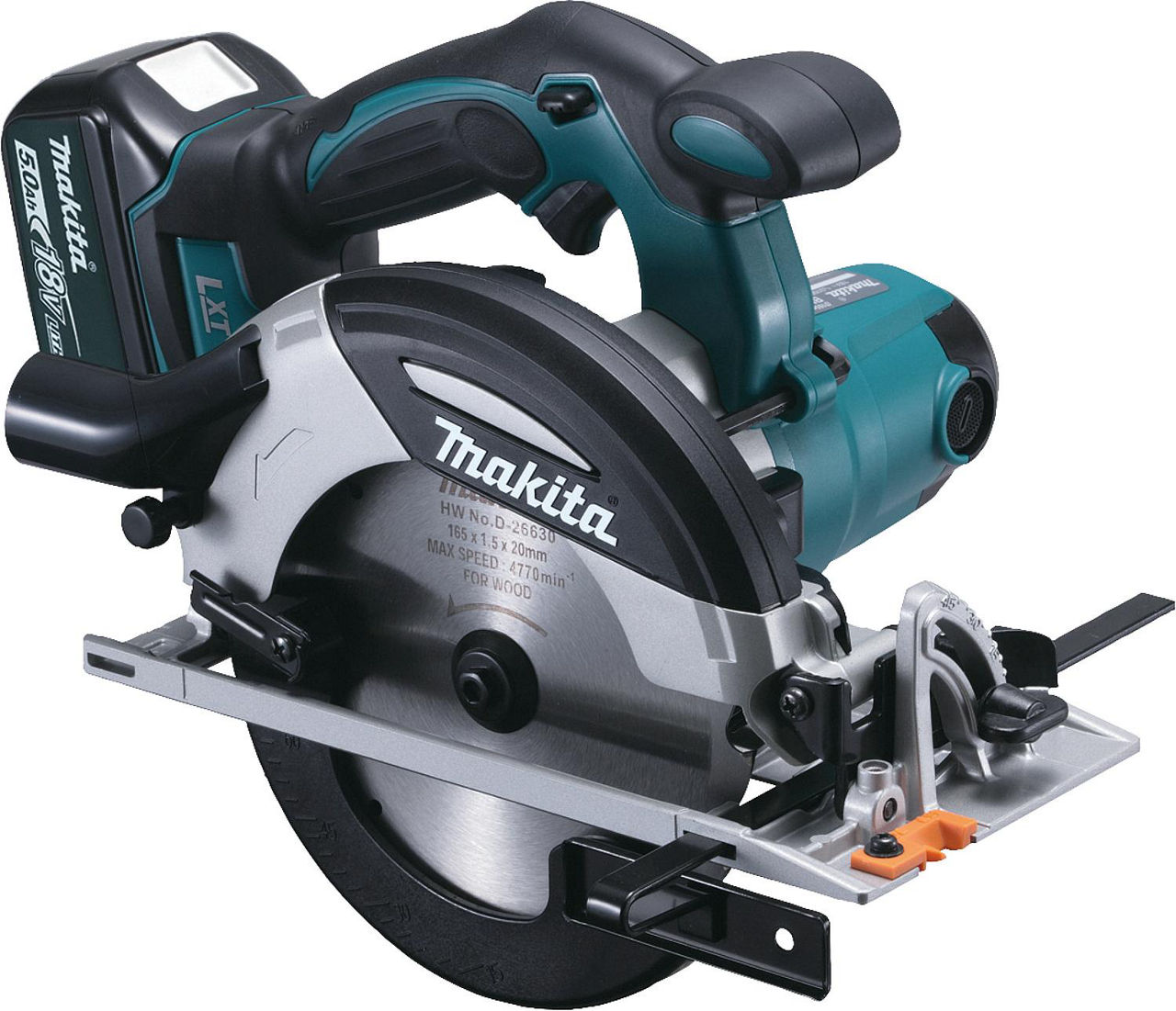 Akku-Handkreissäge MAKITA DHS630RTJ 18V mit 2x 5,0 Ah Akkus und Ladegerät Akku-Handkreissäge MAKITA DHS630RTJ 18V mit 2x 5,0 Ah Akkus und Ladegerät