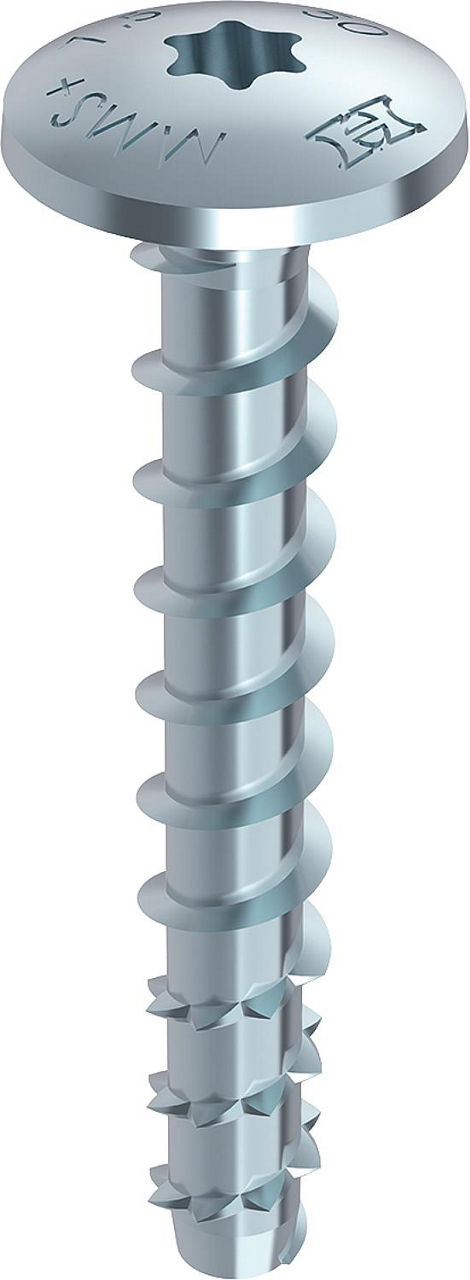 Beton- & Mauerwerkschraube Heco, Multi-Monti plus m.Flachrundkopf, Ø 7,5x40 mm, VPE = 100 Stück Beton- & Mauerwerkschraube Heco, Multi-Monti plus m.Flachrundkopf, Ø 7,5x40 mm, VPE = 100 Stück