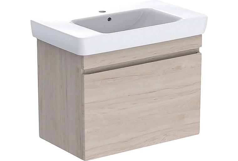 WTU + Keramik-WT Geberit Renova Plan 900x616x480 mm Nussbaum hickory hell