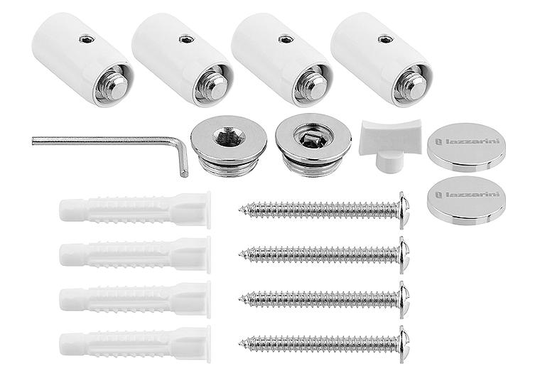 Halterungsset für Handtuchheizkörper TRAPANI Mineral weiß