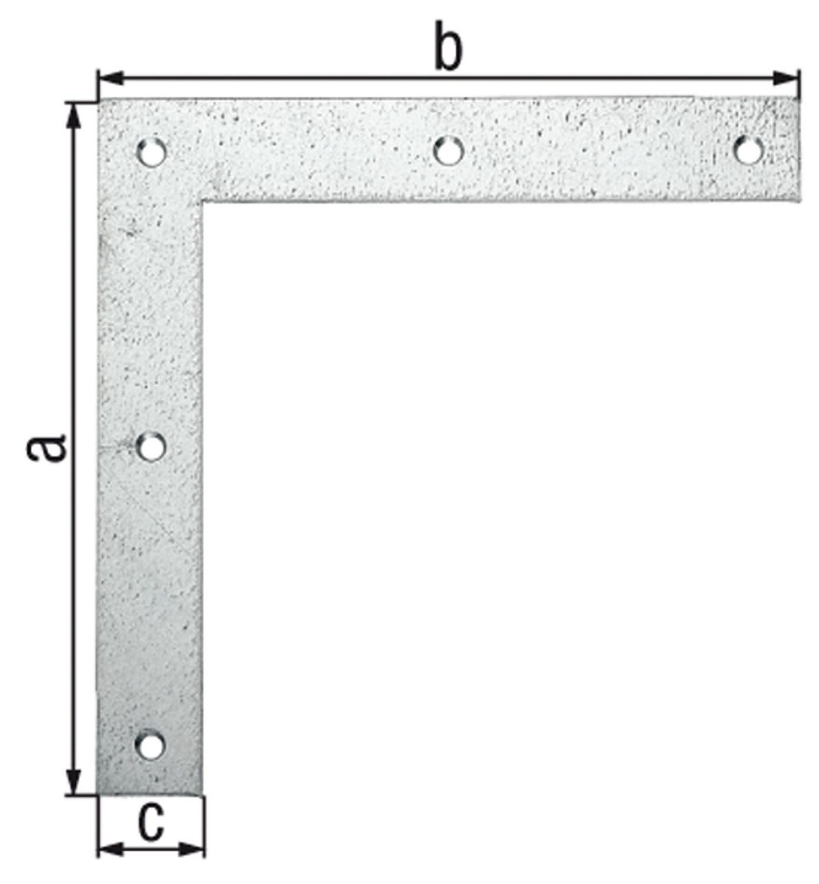 Eckwinkel, 200x200x30mm, sendzimirverzinkt Eckwinkel, 200x200x30mm, sendzimirverzinkt