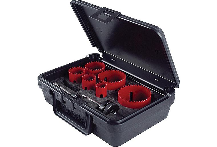 Lochsägen Set 1248, Größe D: 22,29,38,44,57,67mm für Holz, Stahl, MS, Alu und Guss