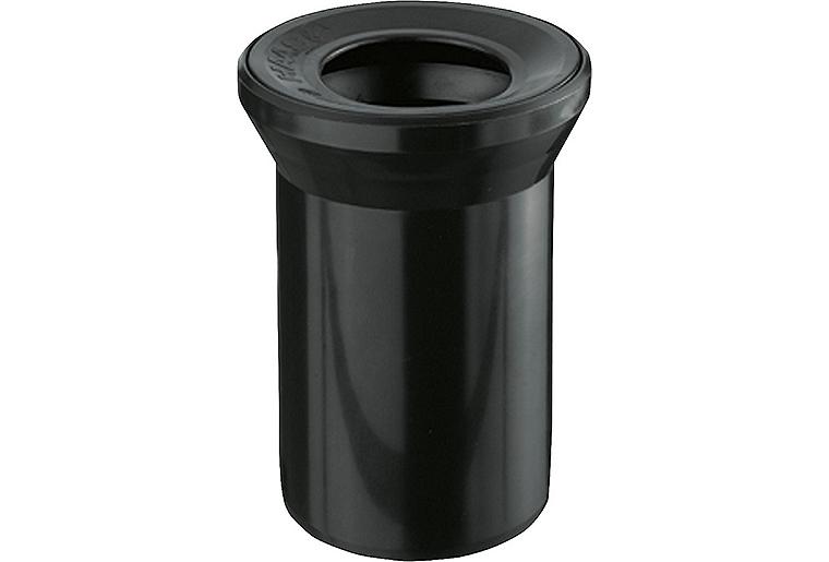 WC-Anschlussstutzen schwarz, mit Dichtung Ø 110/110 mm, gerade WC-Anschlussstutzen schwarz, mit Dichtung Ø 110/110 mm, gerade