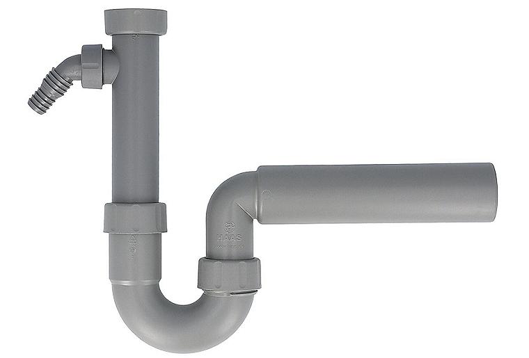 Spülen- und Ausgußbeckensiphon "Greta" aus Recyclingmaterial DN40 (1 1/2"), Abgangsrohr DN50 Spülen- und Ausgußbeckensiphon "Greta" aus Recyclingmaterial DN40 (1 1/2"), Abgangsrohr DN50