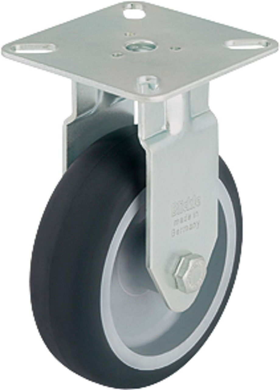 Bockrolle BPA-TPA 75G Tragfähigkeit 75 kg, Rad-Ø 75mm, Plattengröße 60x60mm Bockrolle BPA-TPA 75G Tragfähigkeit 75 kg, Rad-Ø 75mm, Plattengröße 60x60mm