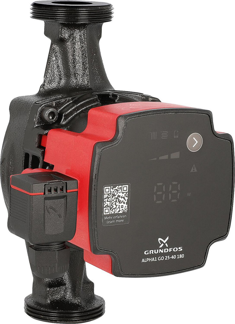 Umwälzpumpe Grundfos Alpha1 GO 25-60, 220-240V, Baulänge 180mm