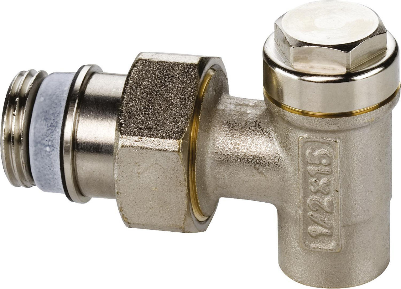 Rücklaufverschraubung Typ L zum Löten MS vernickelt 1/2"x 15 Ausführung: Eck Rücklaufverschraubung Typ L zum Löten MS vernickelt 1/2"x 15 Ausführung: Eck