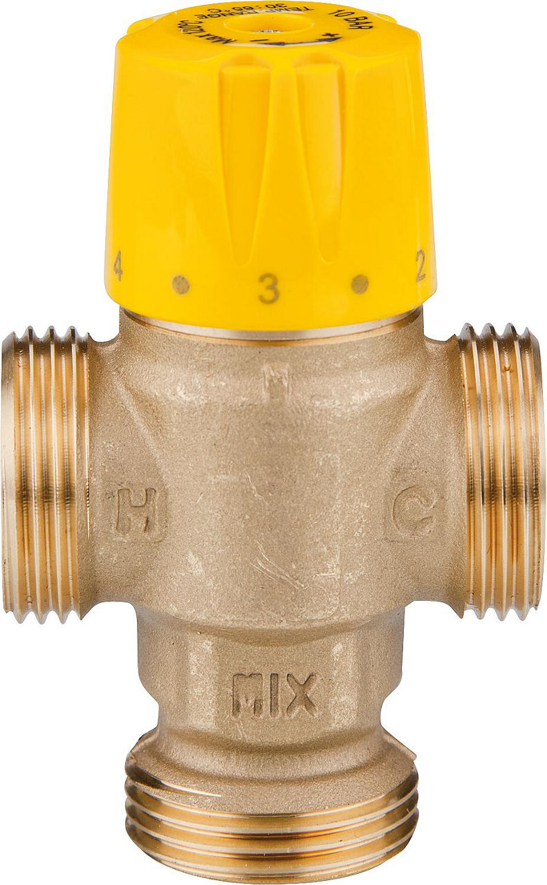 Brauchwassermischer Easyflow Solar Mix 776, 30-65°C, Kvs 1,7, DN15, DN25 (1") AG Brauchwassermischer Easyflow Solar Mix 776, 30-65°C, Kvs 1,7, DN15, DN25 (1") AG