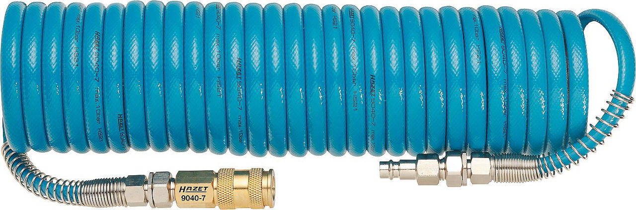 Spiralschlauch HAZET 1/4" IG x NW 7,2, L: 7,62m Spiralschlauch HAZET 1/4" IG x NW 7,2, L: 7,62m