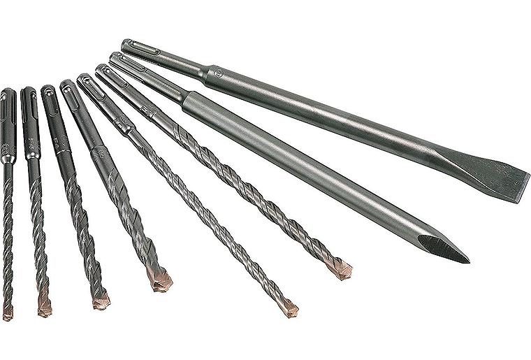 ALPEN SDS-Plus Hammerbohrer- und Meisselset SDS-plus Mix-Box 8-tlg. ALPEN SDS-Plus Hammerbohrer- und Meisselset SDS-plus Mix-Box 8-tlg.