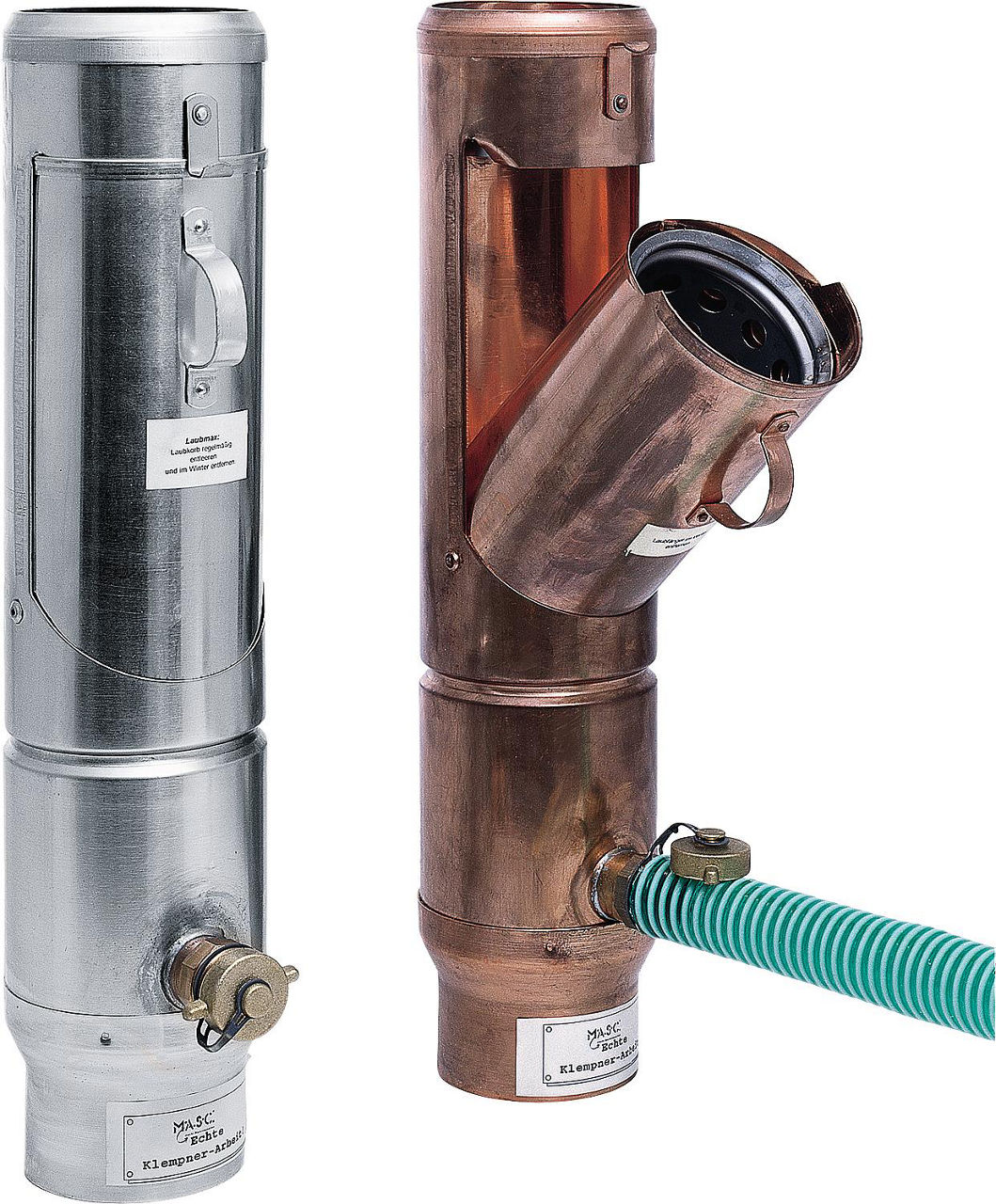 Zn-Laubfänger mit Regenwassersammler 100 mm Zn-Laubfänger mit Regenwassersammler 100 mm