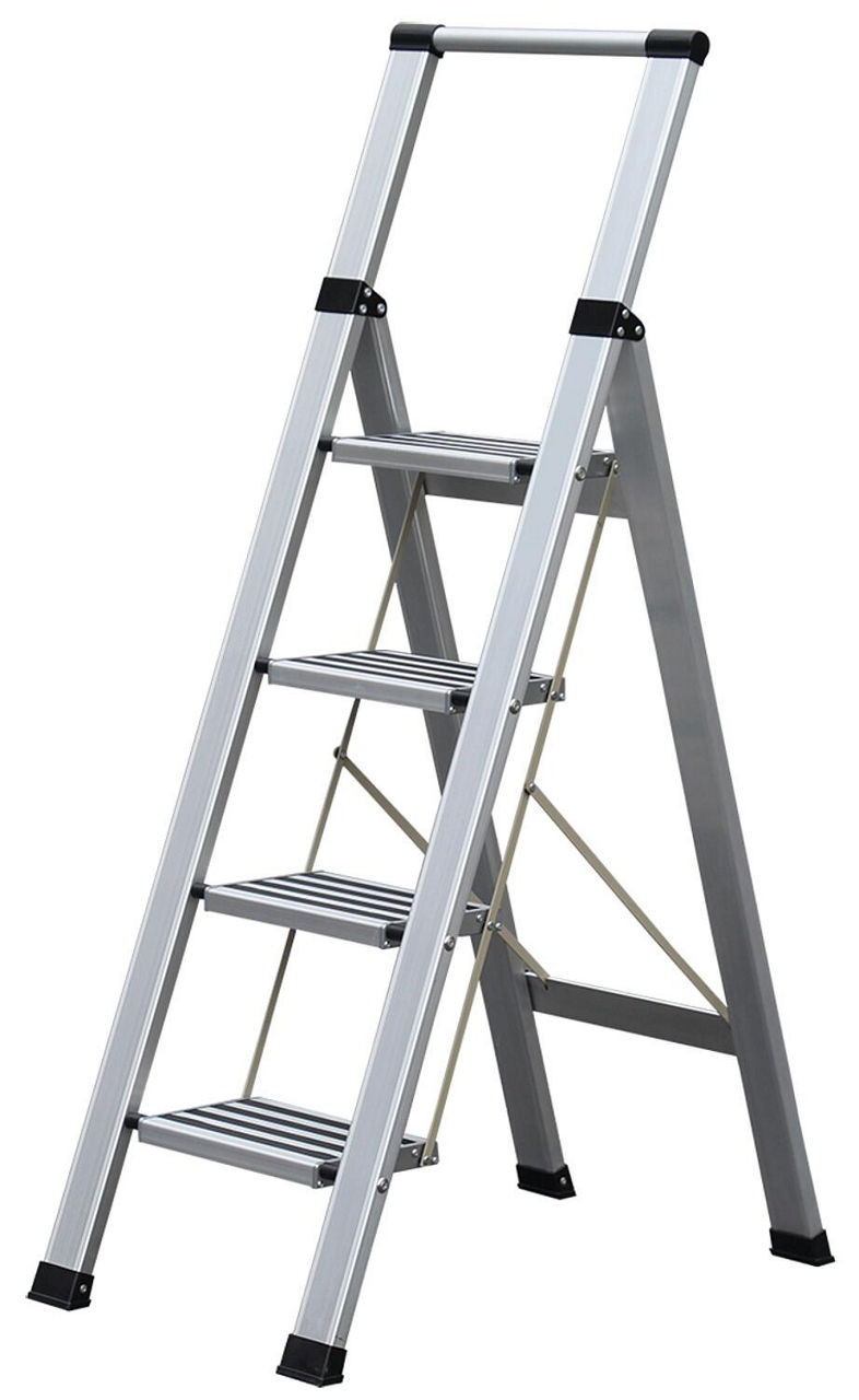 Stufen-Stehleiter Step+Store 4-stufig mit Haltebügel Stufen-Stehleiter Step+Store 4-stufig mit Haltebügel