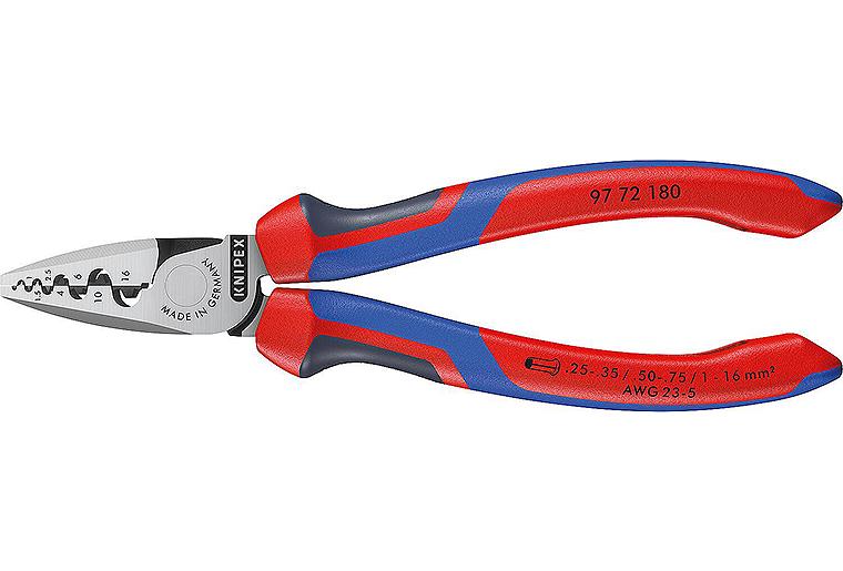 Aderendhülsenzange KNIPEX® poliert mit Mehrkomponenten-Griff, Länge 180mm Aderendhülsenzange KNIPEX® poliert mit Mehrkomponenten-Griff, Länge 180mm