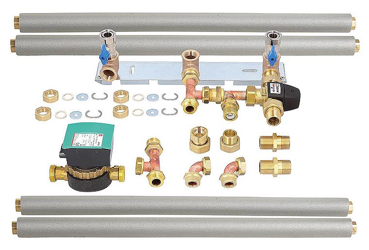 Anschlussset Wolf für CSZ-2, Warm- und Kaltwasser 7701136