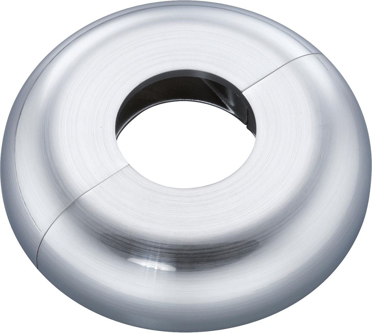 Doppelrosette - Typ Mailand Chrom gebürstet 19 mm Doppelrosette - Typ Mailand Chrom gebürstet 19 mm