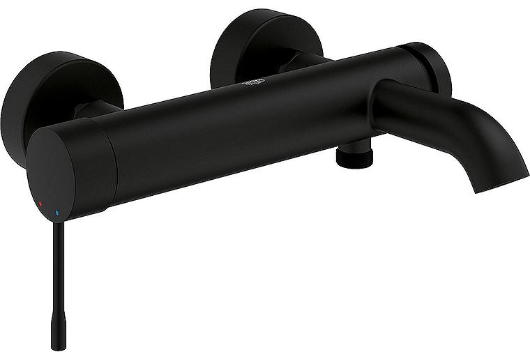 AP-Wannenmischer Grohe Essence Ausladung 193mm phantom black AP-Wannenmischer Grohe Essence Ausladung 193mm phantom black