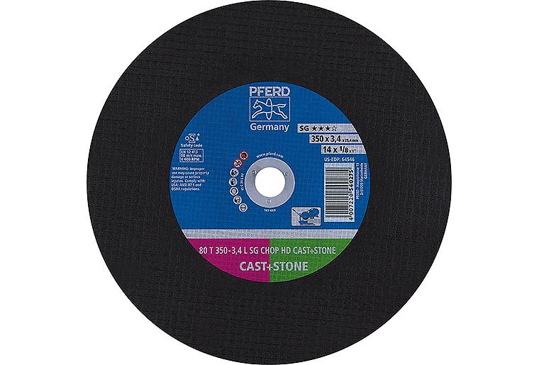 Trennscheibe PFERD Ø 350 x 3,4 x 25,4mm, für Alu, Gusseisen, Stein, Kunststoffe Trennscheibe PFERD Ø 350 x 3,4 x 25,4mm, für Alu, Gusseisen, Stein, Kunststoffe