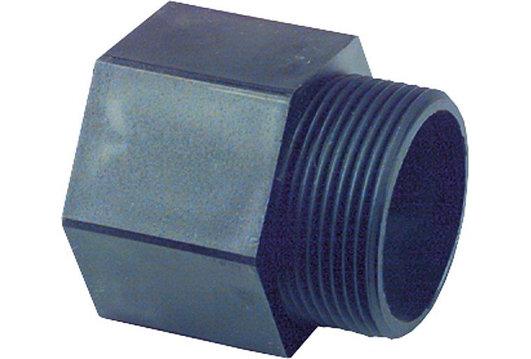 Anschlussstück aus Kunststoff KFK -AMG- 1 1/2" DN 40 Anschlussstück aus Kunststoff KFK -AMG- 1 1/2" DN 40