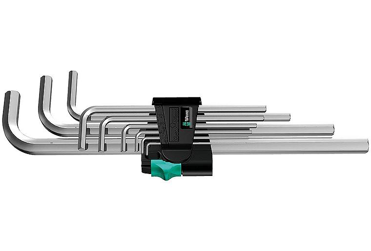 Winkelschlüsselsatz WERA 9-teilig, 6-kant verchromt 1,5 - 10mm Winkelschlüsselsatz WERA 9-teilig, 6-kant verchromt 1,5 - 10mm