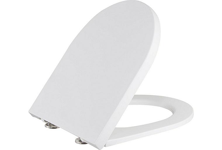 WC-Sitz AIMERA Compact Softclose Duroplast weiß Edelstahlscharnier WC-Sitz AIMERA Compact Softclose Duroplast weiß Edelstahlscharnier