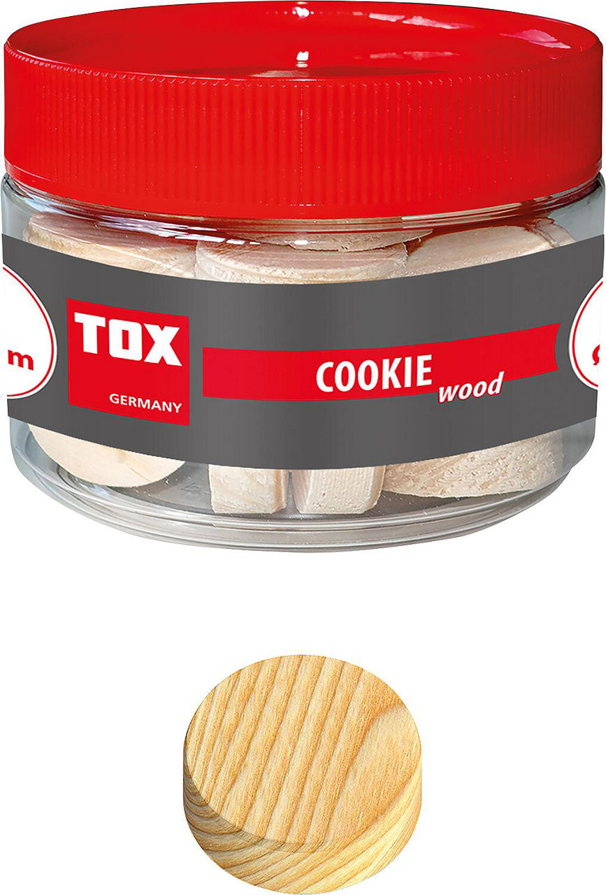 TOX Cookie Wood 30mm VPE 25 TOX Cookie Wood 30mm VPE 25