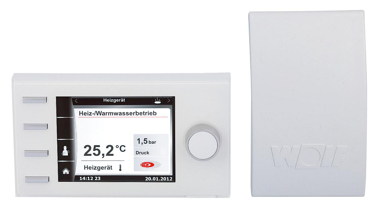 Bedienmodul Wolf BM-2 weiß, inkl. Außenfühler 2745927 Bedienmodul Wolf BM-2 weiß, inkl. Außenfühler 2745927