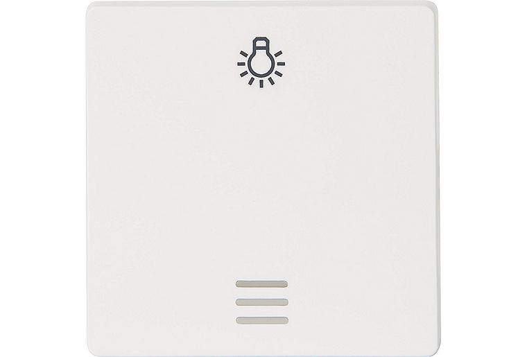 Wippe m. Symbol Licht u. Fenster titanweiß/ 55 mm x 55 mm Schutzart IP20 / 1 Stück
