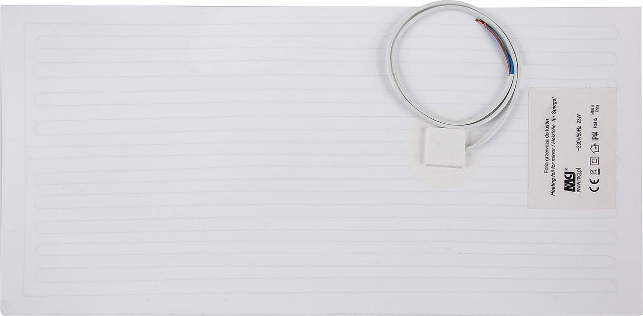 Antibeschlagfolie zum Kleben für Spieg Spannung 230V, Leistung 33W BxH: 350x520 mm Antibeschlagfolie zum Kleben für Spieg Spannung 230V, Leistung 33W BxH: 350x520 mm