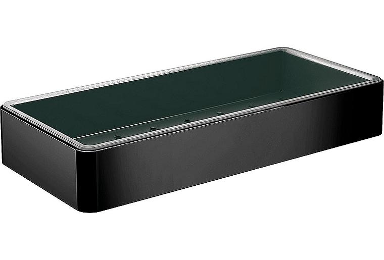 Seifenkorb emco loft B x H x T: 220 x 34 x 101 mm schwarz