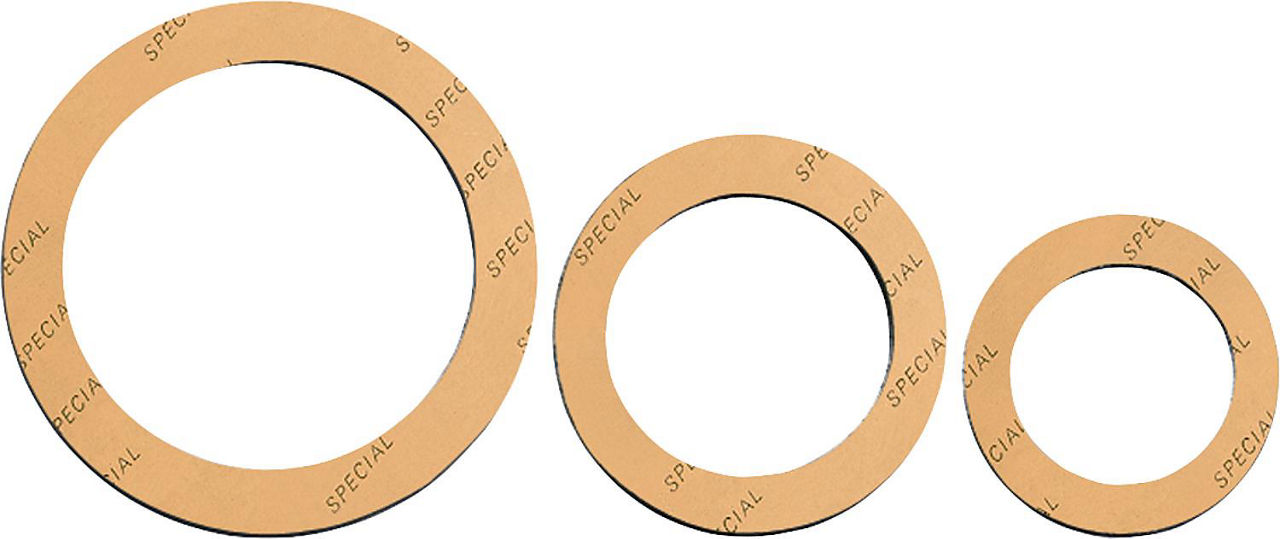 Spezial-Verschraubungs-Dichtung 21/2", 75 x 97mm 2mm stark/ gelb Spezial-Verschraubungs-Dichtung 21/2", 75 x 97mm 2mm stark/ gelb