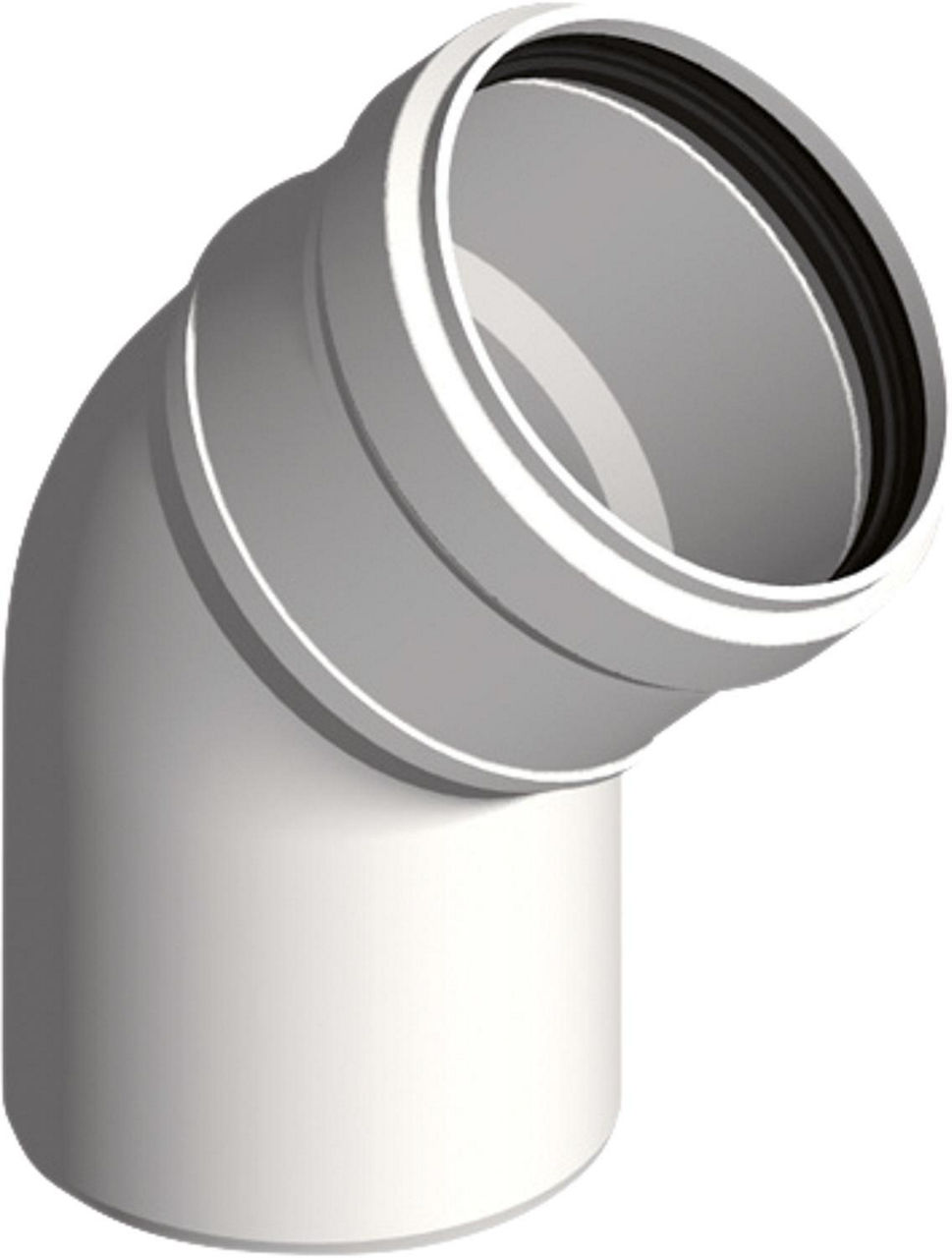 Kunststoff-Abgassystem Bogen 45° - DN 60