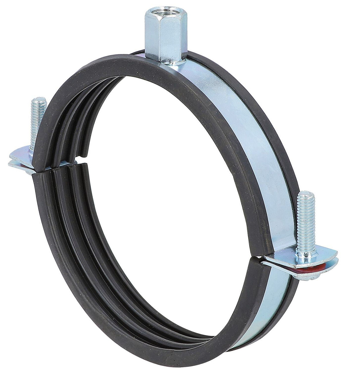 Lüftungsschelle M8/M10, verzinkt Rohr-Ø NW 280 Lüftungsschelle M8/M10, verzinkt Rohr-Ø NW 280