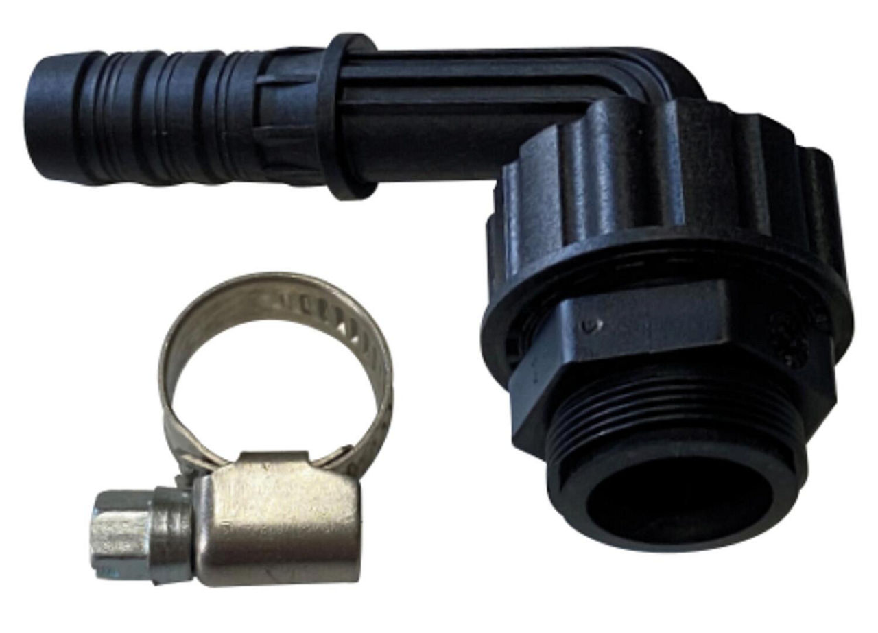 Zapfadapter für Wasserhähne M24 x DN20(3/4"), mit einer Schlauchschelle Zapfadapter für Wasserhähne M24 x DN20(3/4"), mit einer Schlauchschelle